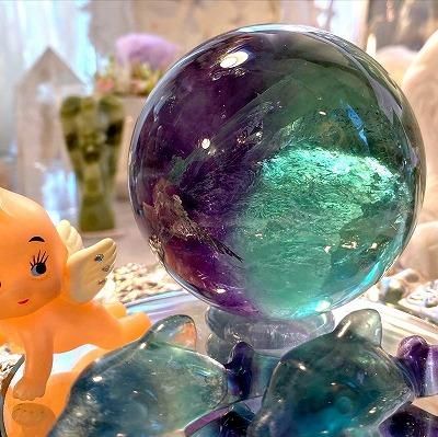 グリーンフローライト スフィア04◇ Green Fluorite ◇天然石・鉱物