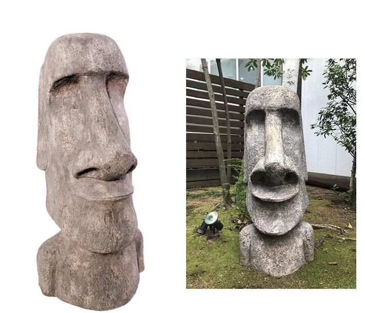 ジャンボモアイ像☆ビッグフェイス 巨大オブジェ【183cm】 - 店舗