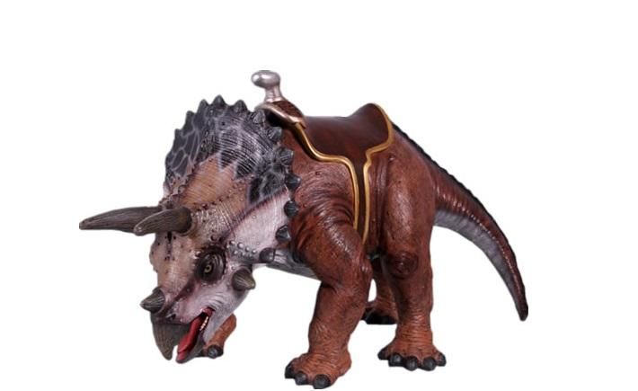 恐竜オブジェ☆乗れるトリケラトプス【120cm】☆ 等身大フィギュア