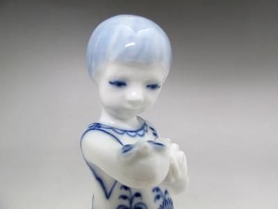 希少】ロイヤルコペンハーゲン ブルーフルーテッド フィギュリン 笛を