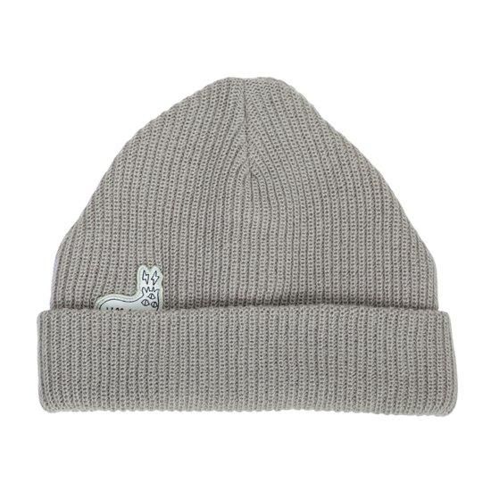 KM4K カモシカ】BEANIE (グレイ)(ビーニー ニットキャップ)