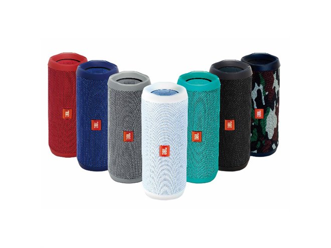JBL、1000台同時接続も可能なIPX7防水Bluetoothスピーカー「JBL FLIP4