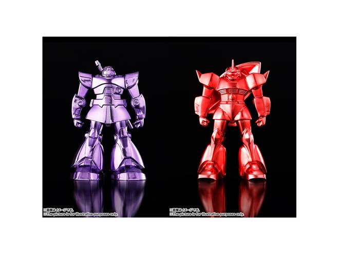 バンダイ、合金100％「超合金の塊」にガンダムの「ドム」「ゲルググ