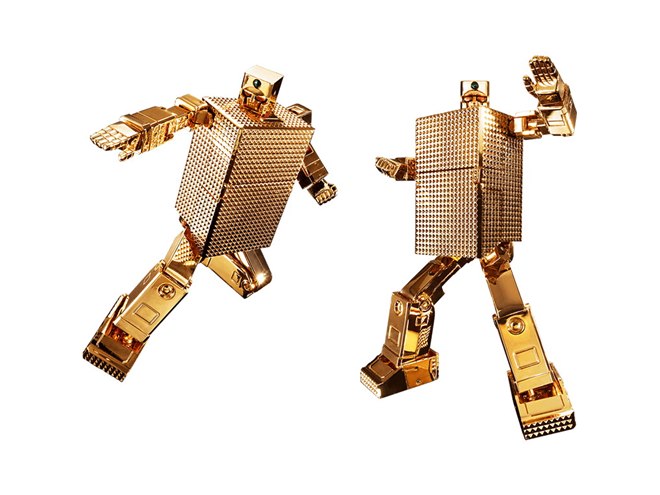 24金メッキ仕上げのフィギュア「超合金魂 ゴールドライタン」、12,960