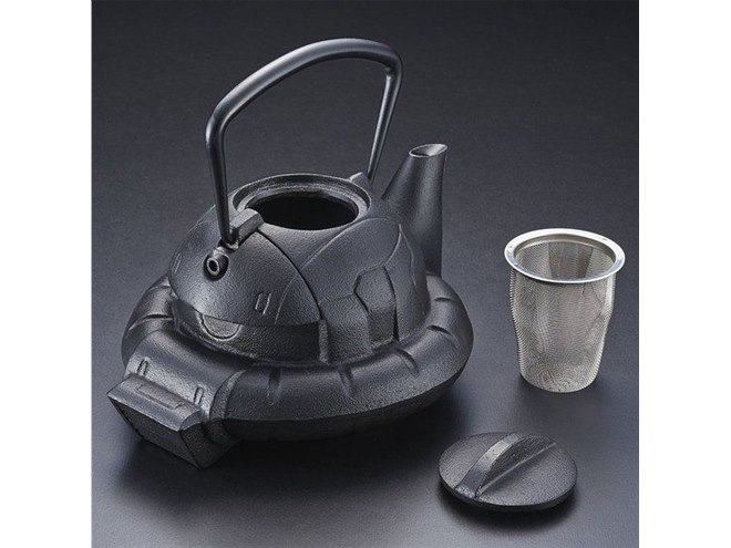 レア商品 南部鉄器 機動戦士ガンダム鉄瓶ZAKU (黒) 鉄魂ハロ アッガイ