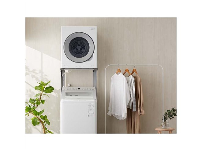 40 パナソニック電気式衣類乾燥機 5キロ 小型 左開き 2024年製 保証