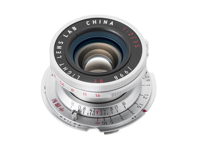 ライカL39/M対応の沈胴式レンズ「LTM 35mm f/2 Collapsible」、八枚玉