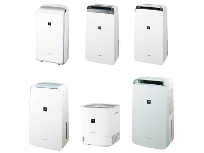シャープ、新モデルの衣類乾燥除湿機5機種と冷風・衣類乾燥除湿機1機種