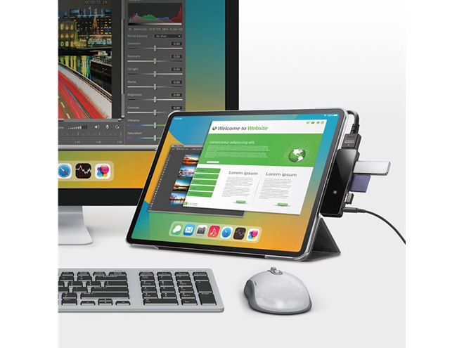 ロジテック、Type-C対応のiPad/iPhoneを“PCのように拡張”できる