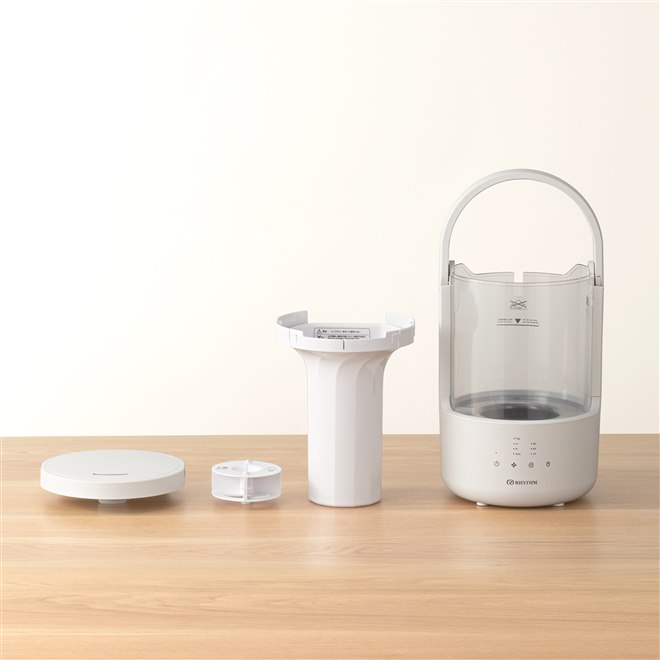 リズム、安定した加湿や扱いやすさを実現した超音波式プールレス加湿器