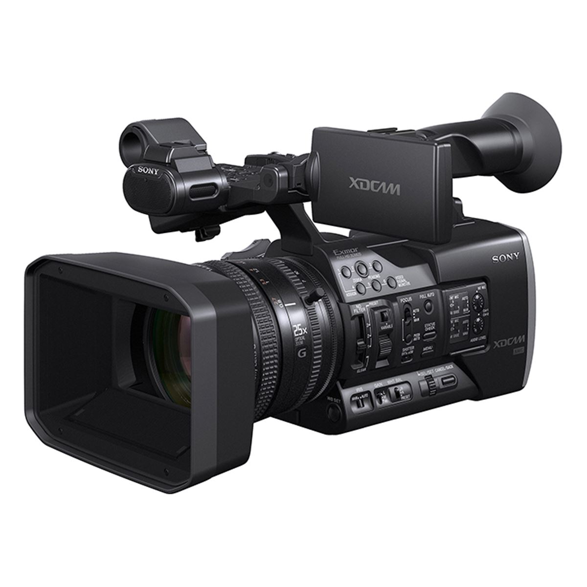 ソニー、広角26mm/光学25倍のGレンズを搭載した業務用ビデオカメラ