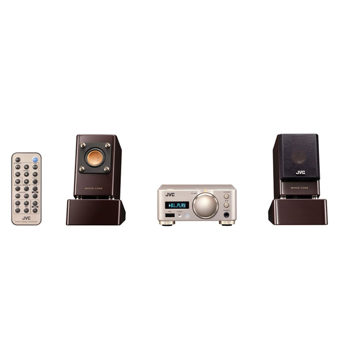 JVC コンパクトコンポ JVC EX-N5/EX-N1 EX-N5 ⁄ EX-N1 ウッドコーン