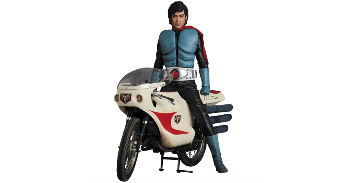 仮面ライダー旧1号＆サイクロン号究極版セット」マスクパーツと差替え