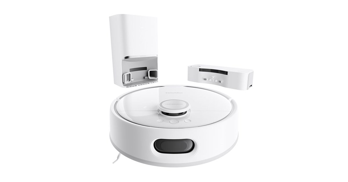 ゴミ収集ステーション＆水交換ステーションを設けたロボット掃除機