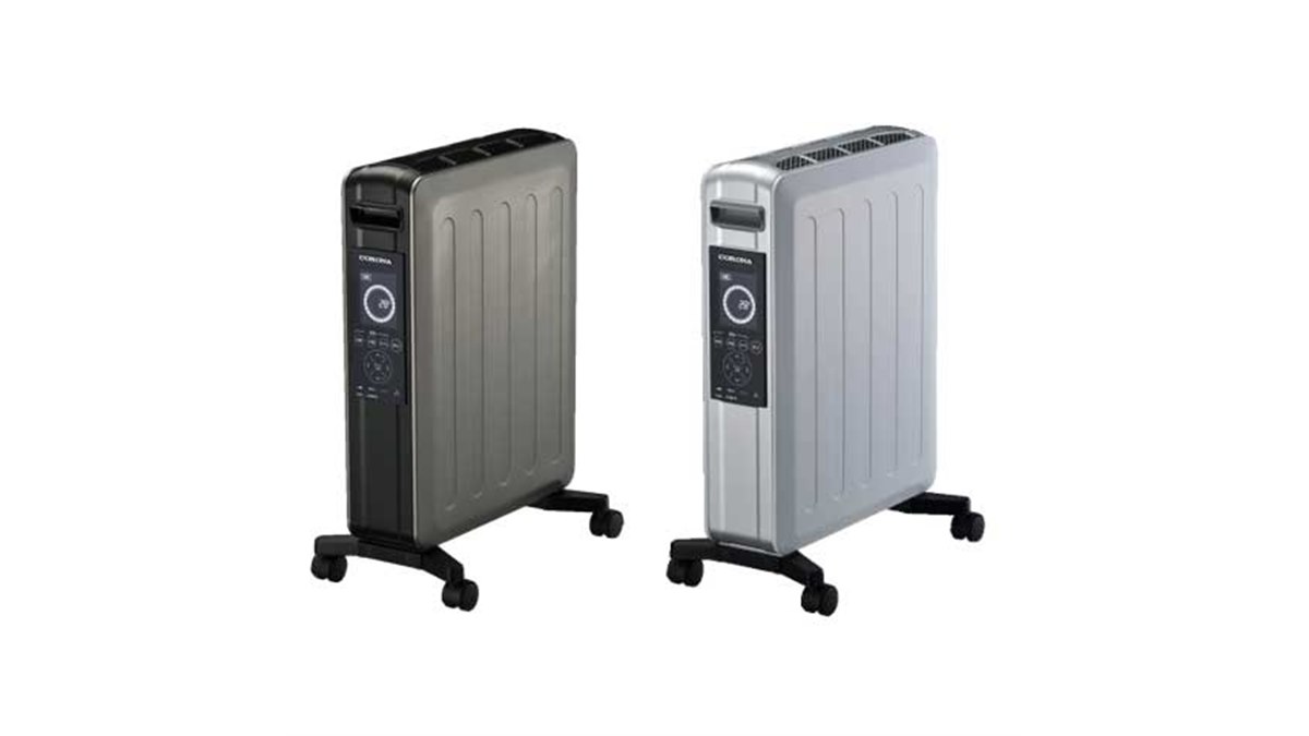 コロナ、オイルレスヒーターの自然対流形電気暖房機「NOILHEAT