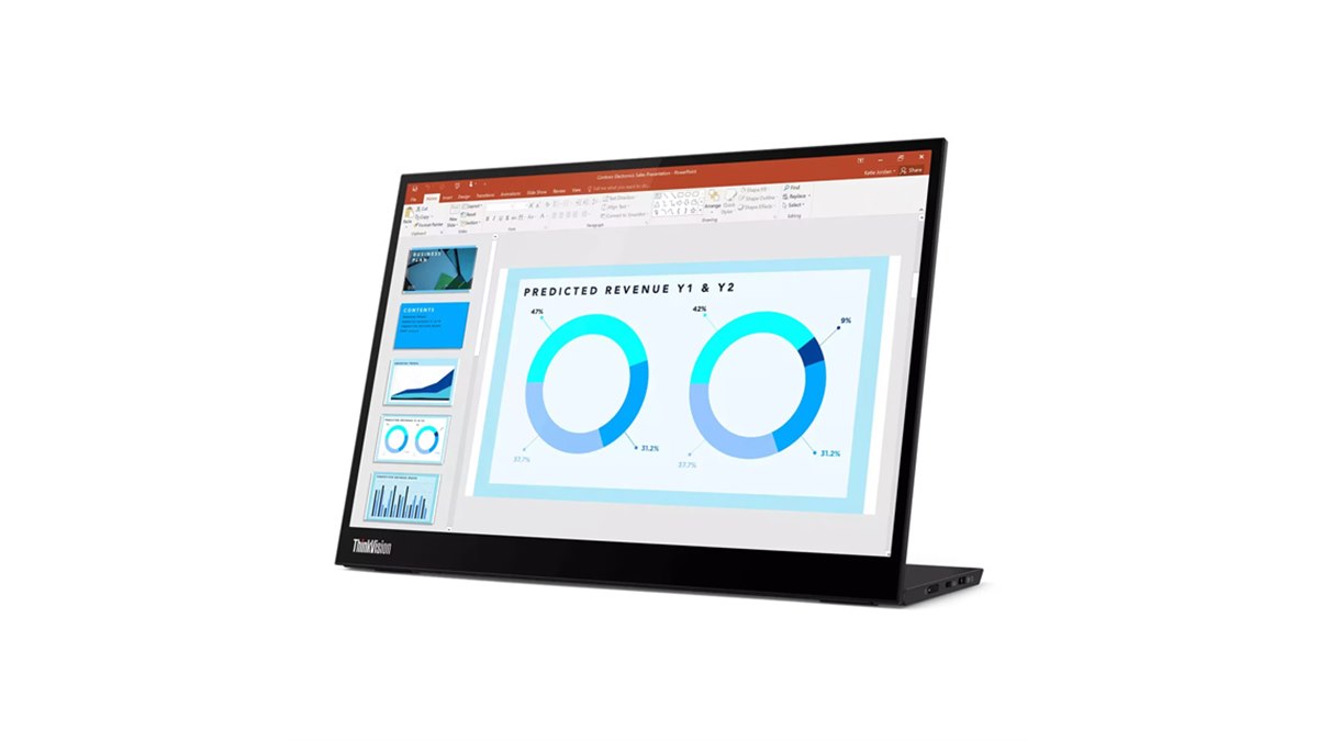 レノボThinkVision M14d メーカー保証27年7月 Lenovo モバイルモニター