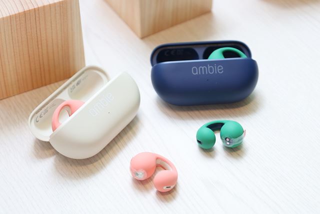 一回のみ使用】ambie AM-TW02 GREEN×INDIGO 一回のみ使用】ambie AM