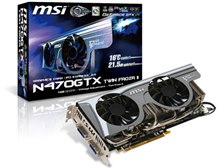 MSI N470GTX Twin Frozr II [PCIExp 1280MB] 価格比較 - 価格.com