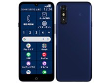 FCNT らくらくスマートフォン a A401FC ワイモバイル [ディープブルー