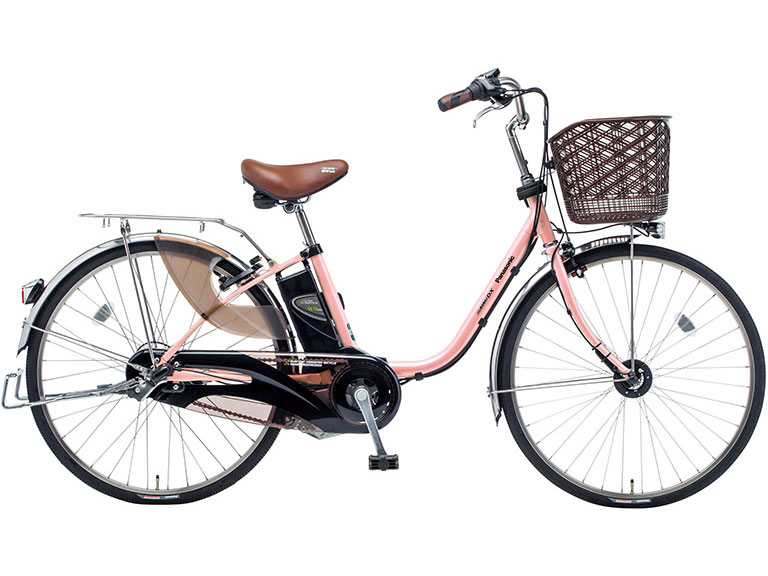電動自転車 №8454 パナソニック ビビDX 26インチ ピンク 26インチ