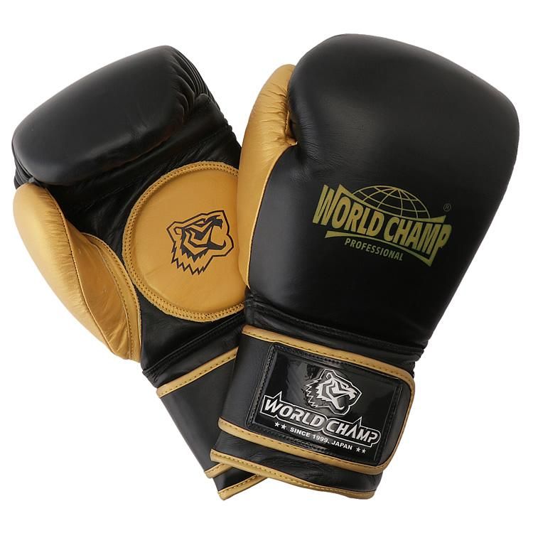 WORLD CHAMP キックミット 黒・金 WORLD CHAMP キックミット 黒・金