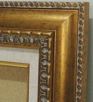 アンティーク 油彩額縁 F15 ガラス アンティーク 油彩額縁 F15 ガラス