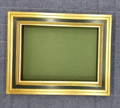 アンジュ 金+緑 F20号 油彩額縁 アクリル板仕様【大型商品※送料別途お