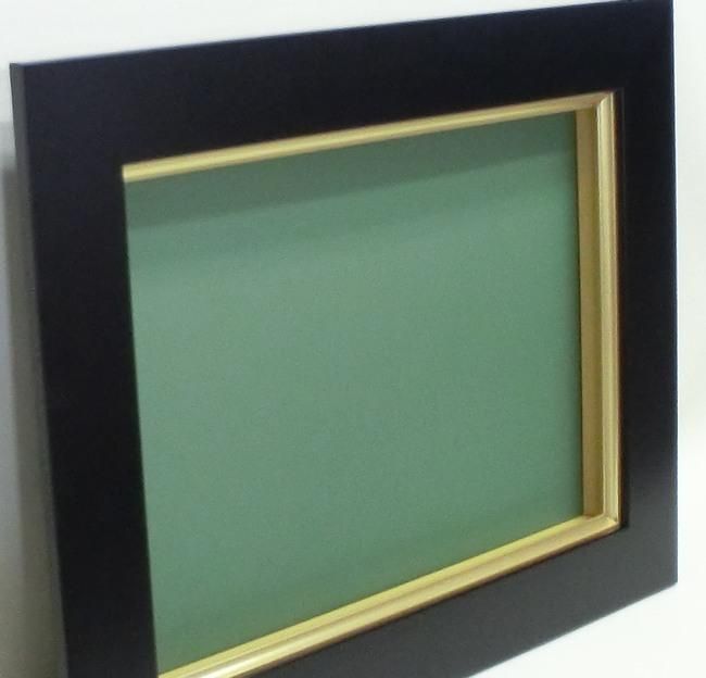 3450 ブラック F4号 333×242mm 油彩額縁 木製(MDF製) フレーム