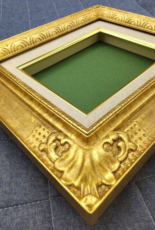 20年以上前の新品未使用】額縁油絵油彩金ゴールド木製F6