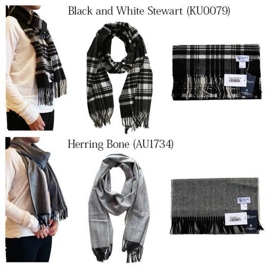 正規取扱店】ジョンストンズ 中判カシミアストール チェック20色