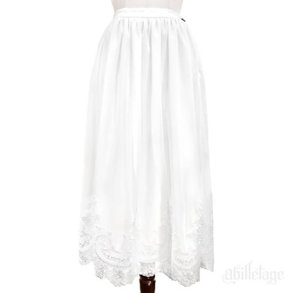 nobleレーススカート（ホワイト） - 【公式】abilletage アビエ