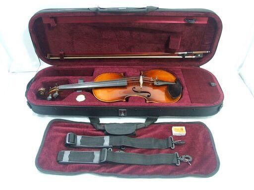 チェコ製 バイオリン Antonius Stradivarius モデル 4/4 裏板1枚 赤系