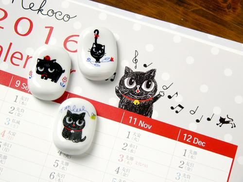 激レア】 Shinzi Kato 陶器大きな鈴を持つ招き猫2体（美品） 激レア