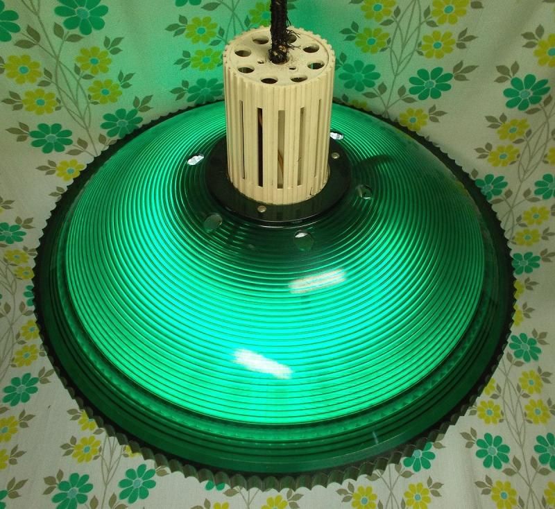 レトロポップ 蛍光灯ペンダントライト グリーン×クリア - USA＆レトロ