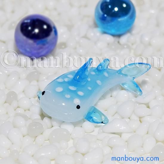 ジンベエザメ ガラス細工 ミニチュア 水族館 お土産 グラススクエア