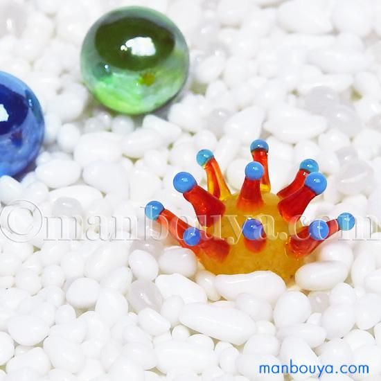 海のいきもの ガラス細工 ミニチュア 雑貨 フォーカート 光る