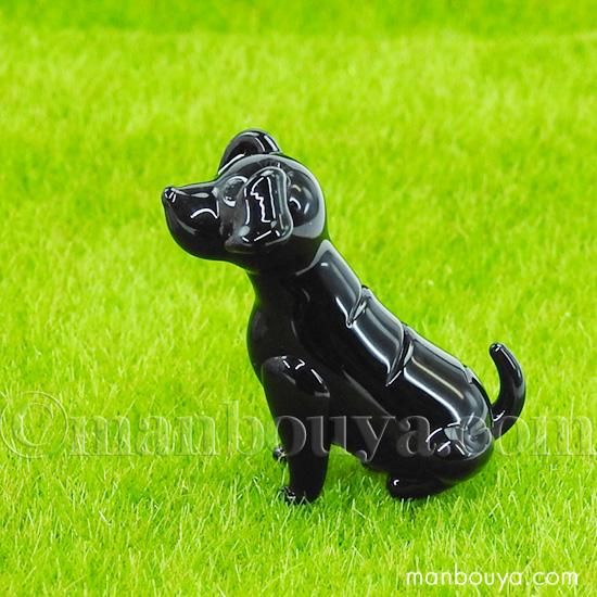 犬 置物 ガラス細工 ミニチュア 雑貨 グラススクエア ラブラドール