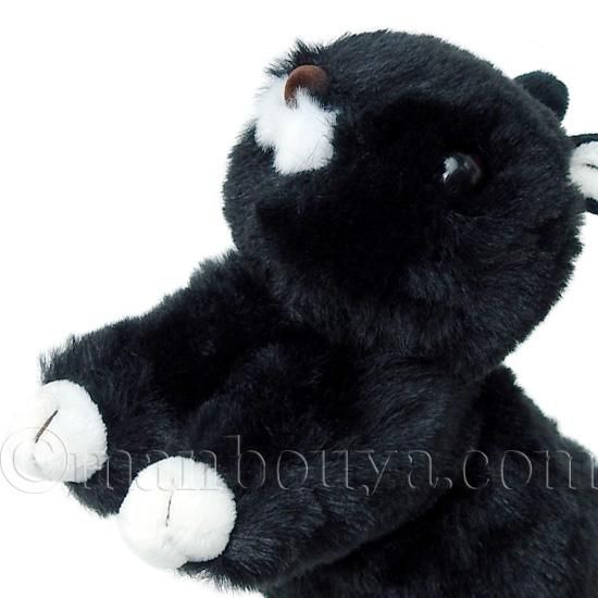 うさぎ ぬいぐるみ 黒 ふわふわ テイクオフ マロン ネザーランド