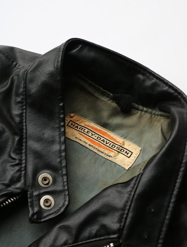 60s HARLEY DAVIDSON SINGLE RIDERS LEATHER JACKET SIZE ML