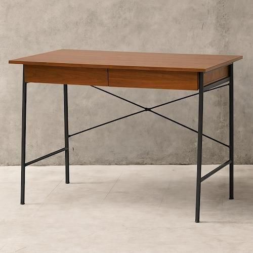 ミッドセンチュリーモダンデザインJAZZジャズデスク1【W100cmブラウン