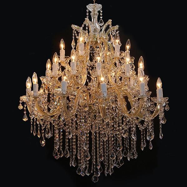 展示品 3灯シャンデリア クリスタル装飾 イタリア CRYSTAL LUCE製 楽天