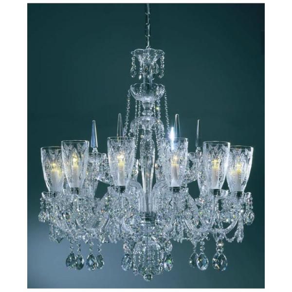 Preciosa】最高級クリスタルシャンデリア 12灯(W900×H1000mm) - 【EL