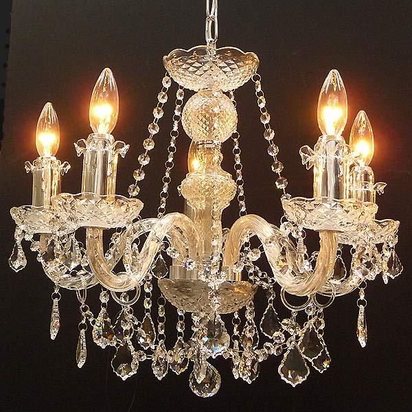 クリスタルゴールドシャンデリア 5灯