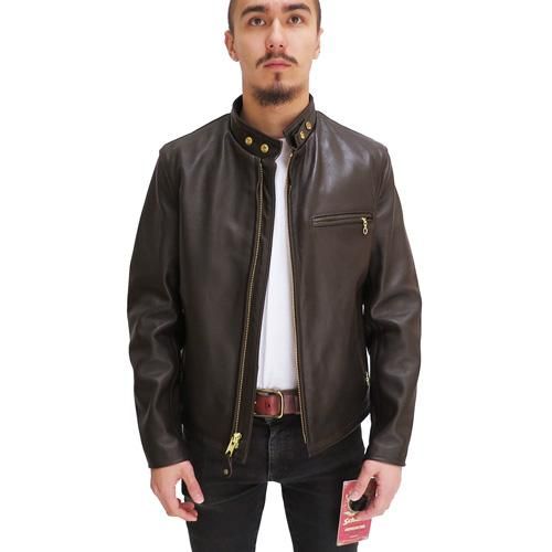 ショット,141,Schott,ブラウン,レザージャケット,シングルライダース