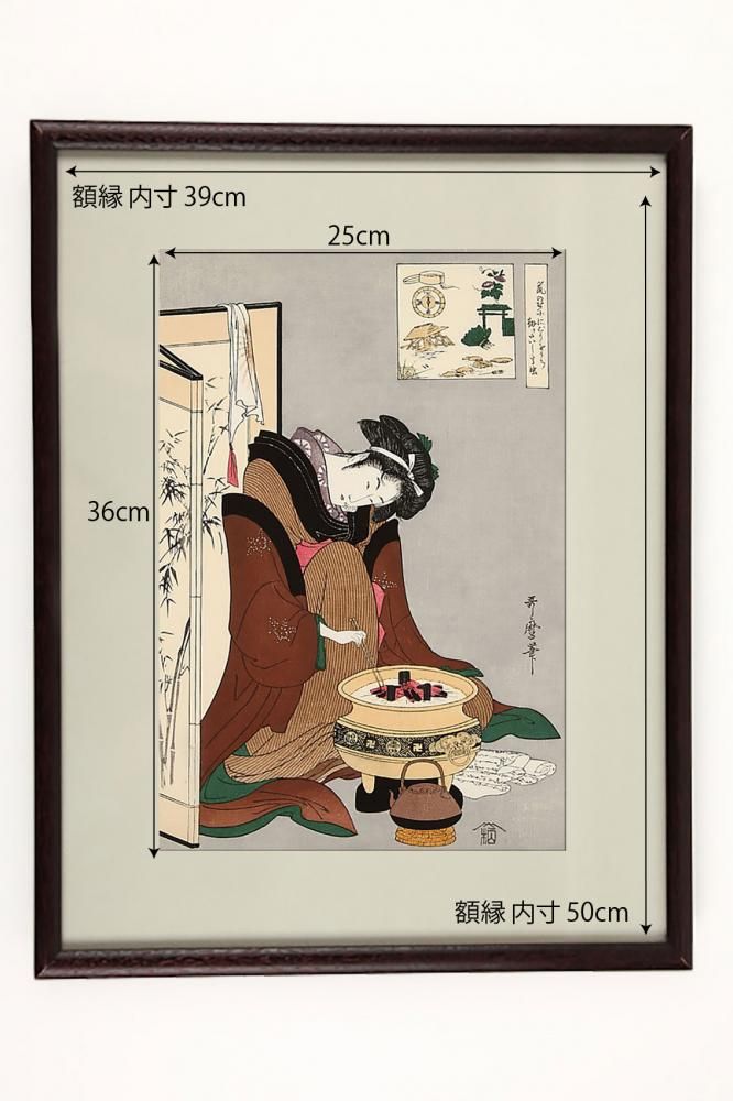 作者名： 歌麿 ・画題： 浮世絵版画 ・技法： 版画｜作者名： 歌麿