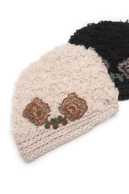 mina perhonen×hitomi shinoyama design -yula- ニット帽 - ミナ