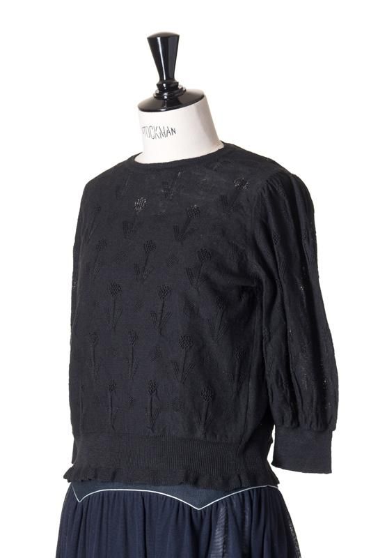 mina perhonen flower tale ニットプルオーバー - ミナペルホネン正規