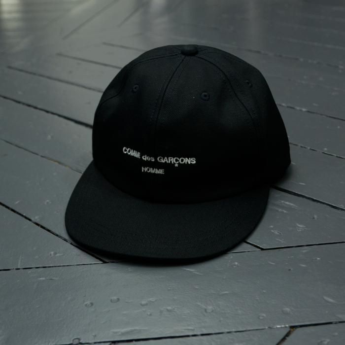 COMME des GARCONS HOMME LOGO CAPブラック