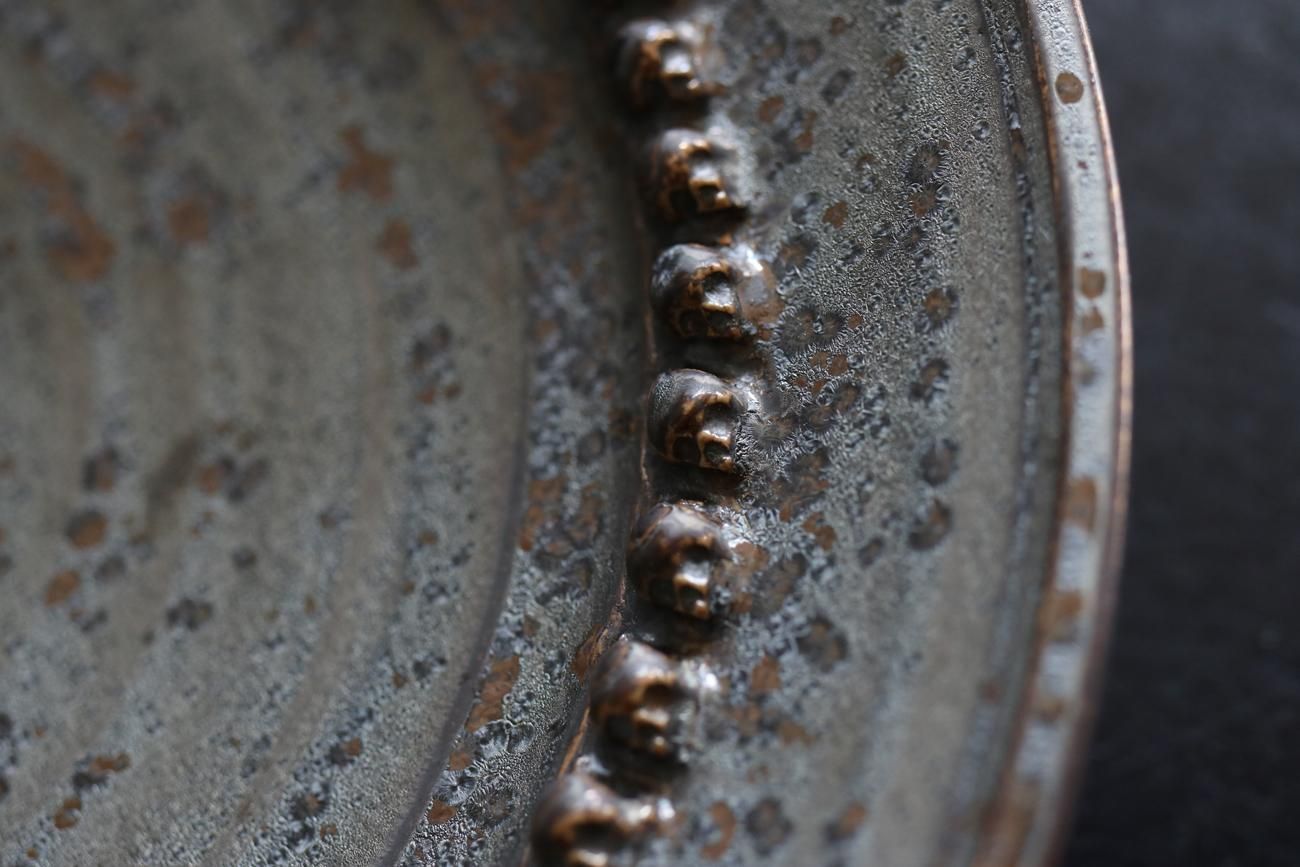 濱中史朗 / 深リム皿 / レオパード / スカル - WALL -CRAFT & ANTIQUE-