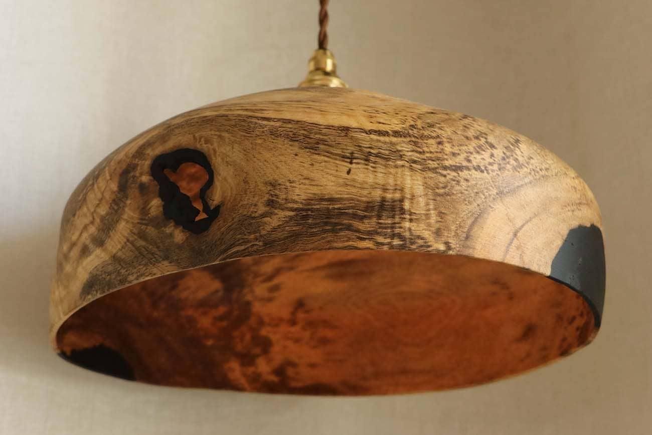 中矢嘉貴 | 黒柿ランプシェード - WALL -CRAFT & ANTIQUE-